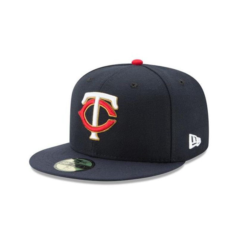 MLB Minnesota Twins Authentic Collection 59Fifty Fitted (KPI4482) - Blue New Era Caps